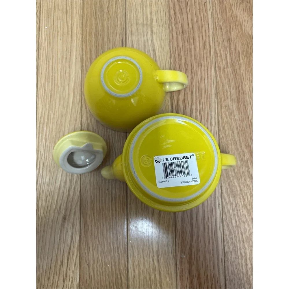 Le Creuset Yellow Soleil Tea for One Teapot & Cup Stackable